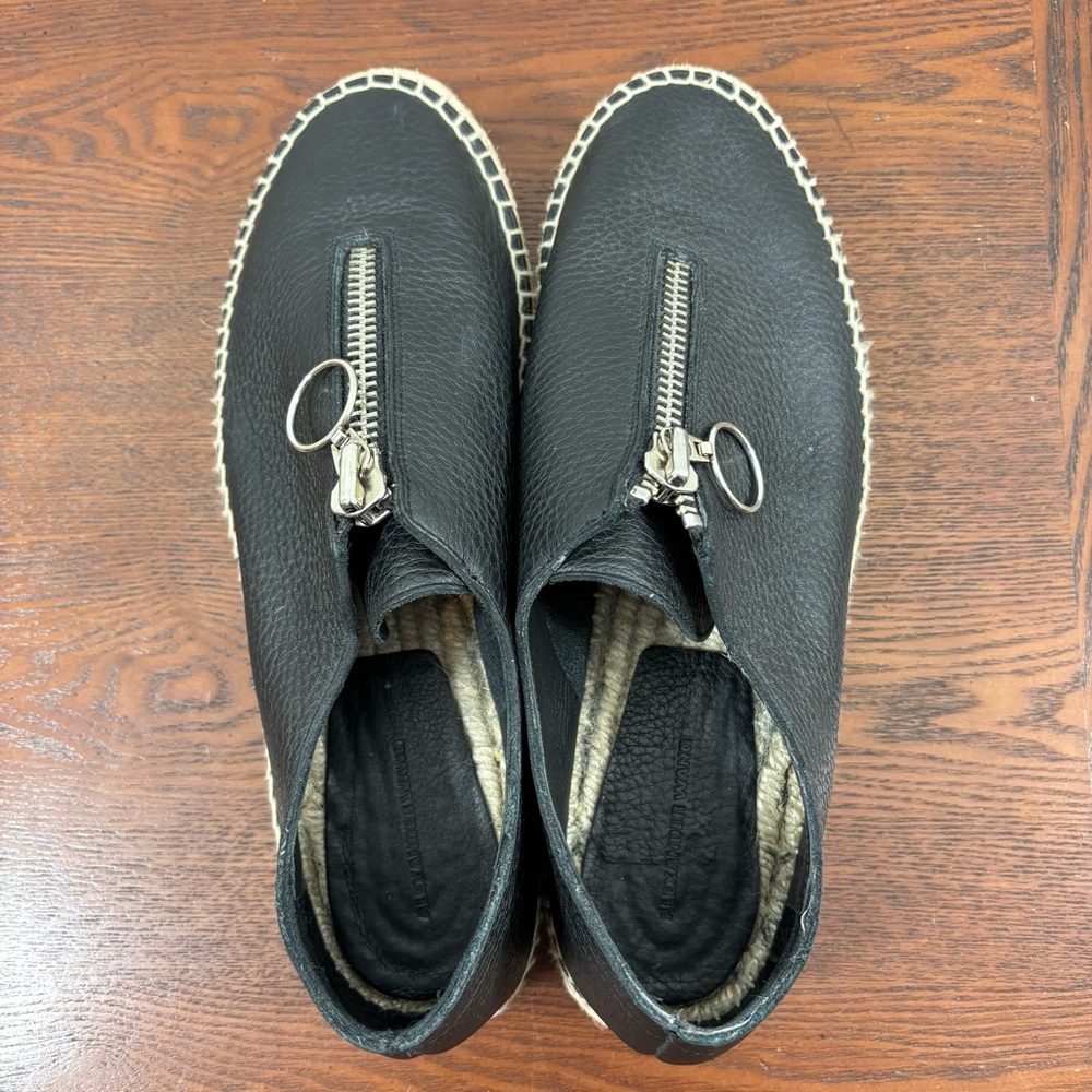 Alexander Wang Black Devon Zip Up Espadrille Shoe… - image 8